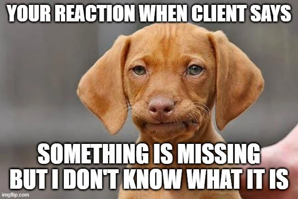 Client feedback meme