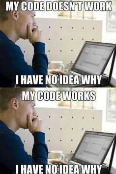 Code is working meme