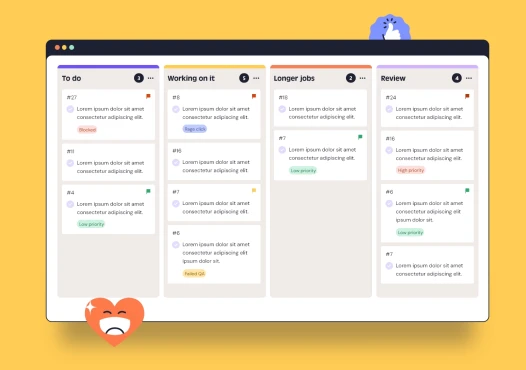 Website Markup tool Kanban