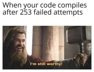 Failing compiling meme