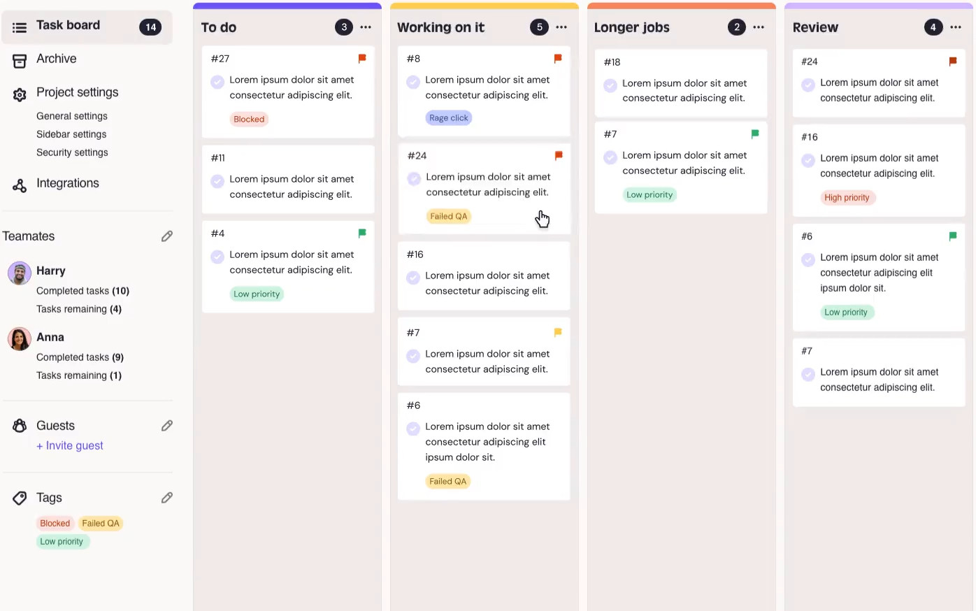 Task Tracking For Websites